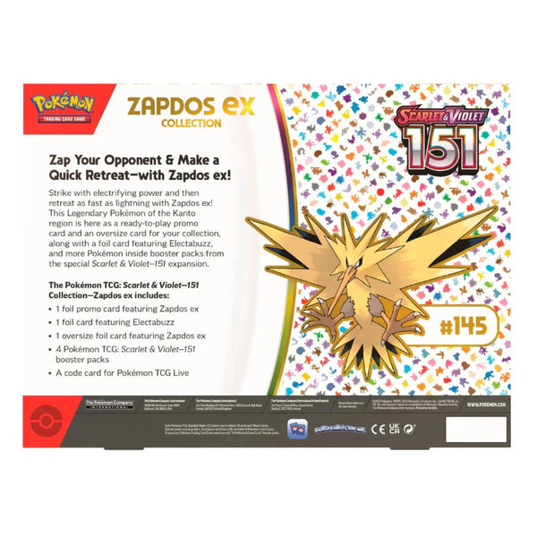 151 Zapdos EX Box | POKÉMON | Inglés