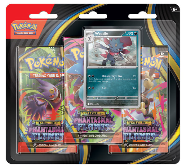 Blister 3 Sobres Phantasmal Flames | POKÉMON | Inglés