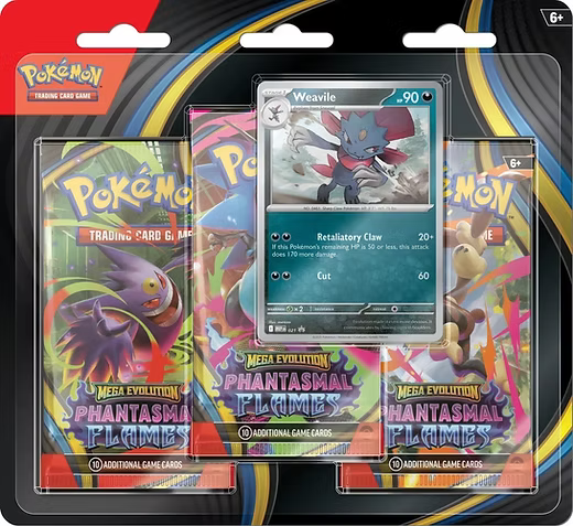 Blister de 3 Sobres Fuegos Fantasmales | POKÉMON | Español