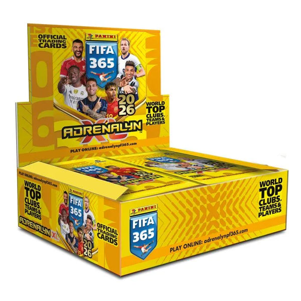 Booster Box 24 Sobres Adrenalyn FIFA 365 2026 TC | Panini Cromos | Inglés