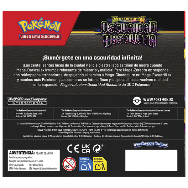 Booster Box Oscuridad Absoluta Back | POKÉMON | Español