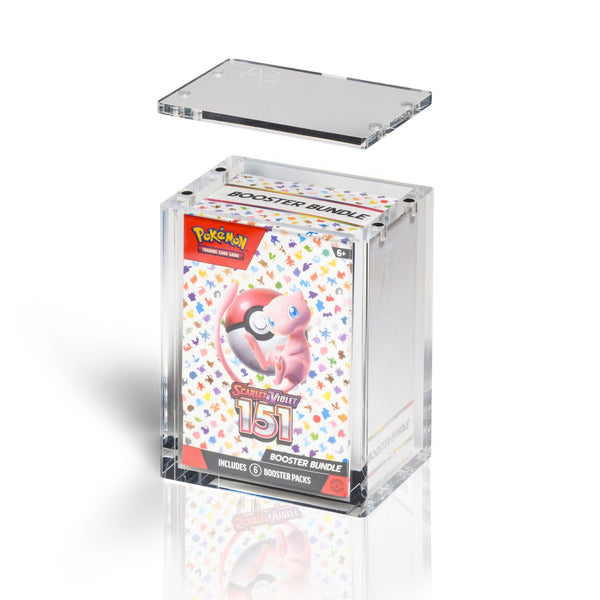 Caja Acrílica de Imán para Booster Bundle Pokémon Abierta | The Acrylic Box