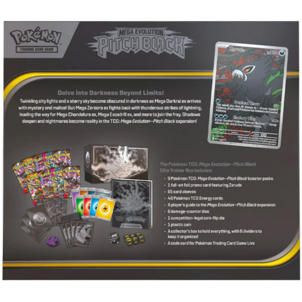 ETB Pitch Black Back | Elite Trainer Box | POKÉMON | Inglés