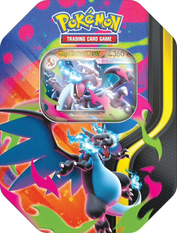 Mega Charizard x 2026 Spring Tin | 4 Sobres | POKÉMON | Español