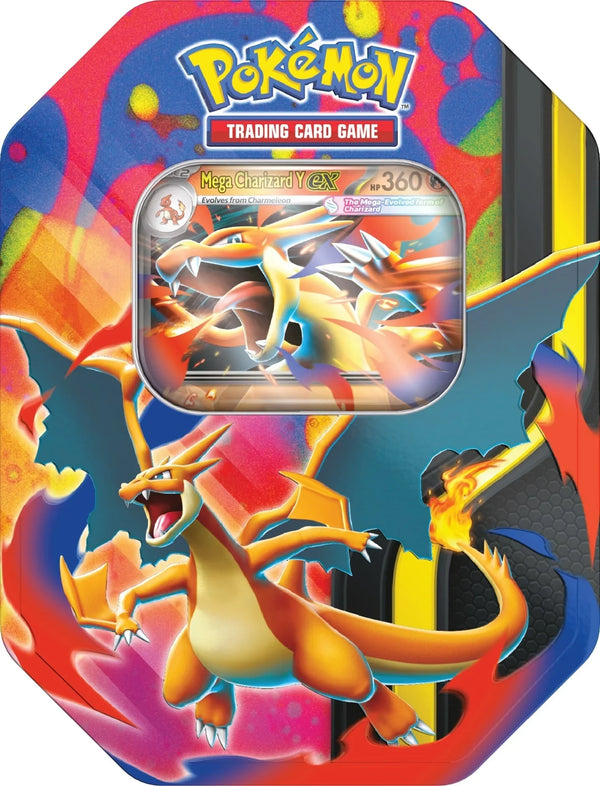 Mega Charizard y 2026 Spring Tin | 4 Sobres | POKÉMON | Español