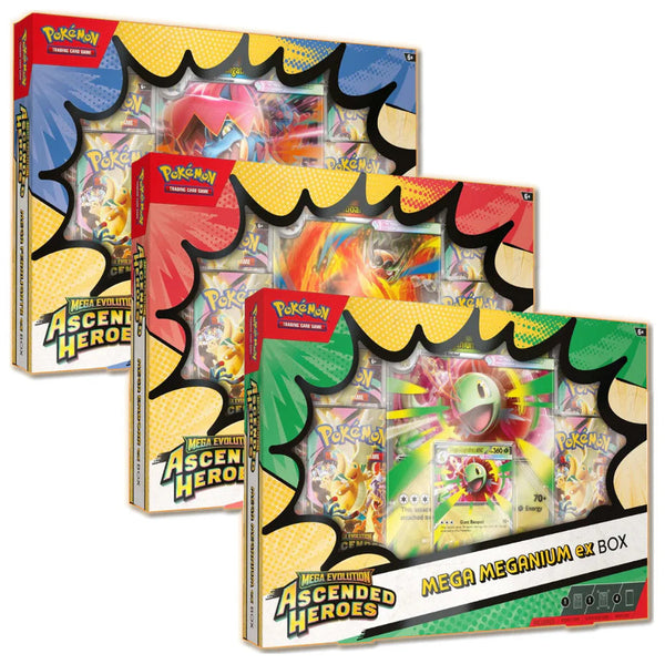 Mega Meganium/Emboar/Feraligatr ex Box | POKÉMON | Inglés