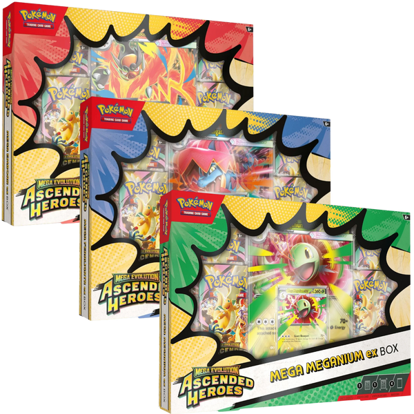 Mega Meganium/Emboar/Feraligatr ex Box | POKÉMON | Inglés