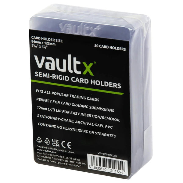 Toploader Semi Rigidos | Vault X | 50 unidades