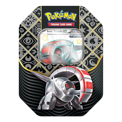 Iron Treads EX Tin (4 Sobres) | Paldean Fates | POKÉMON | Inglés