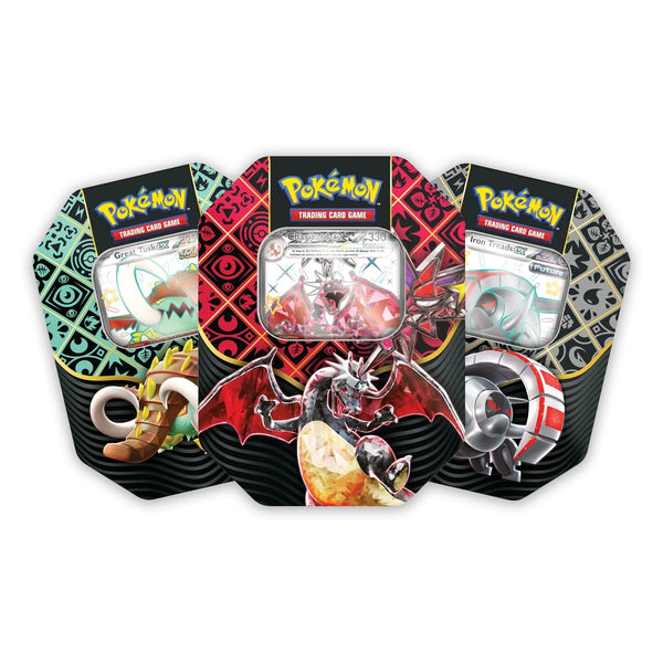 EX Tin (4 Sobres) | Paldean Fates | POKÉMON | Inglés