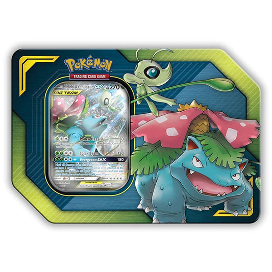 Tag Team: Celebi & Venusaur GX Tin | POKÉMON
