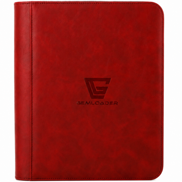 Album 4 Bolsillos Premium Toploader Rojo | GEMLOADER | 112 bolsillos