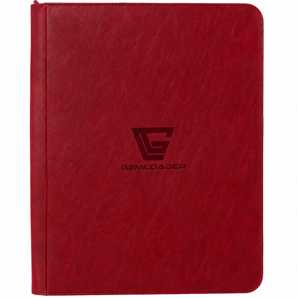 Album 9 Bolsillos Premium Toploader Rojo | GEMLOADER | 216 bolsillos