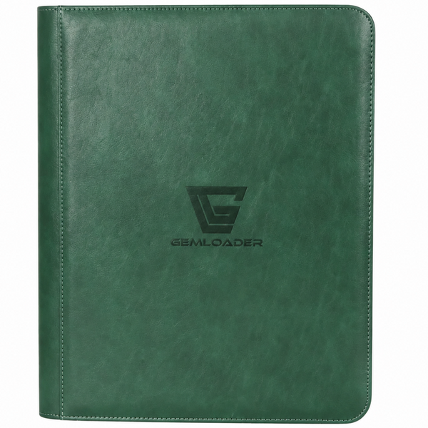 Album 9 Bolsillos Premium Toploader Verde | GEMLOADER | 216 bolsillos