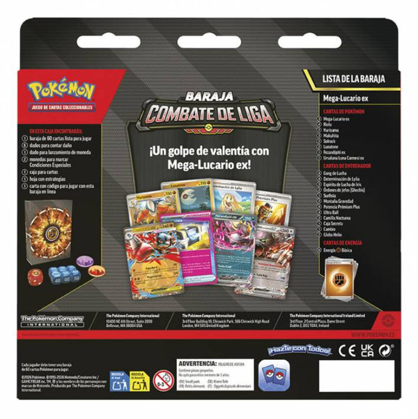 Baraja Combate Mega Lucario Ex Back | POKÉMON | Español