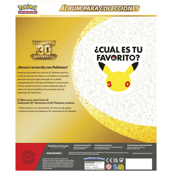 Binder Collection 30 Aniversario Back | POKÉMON | Español
