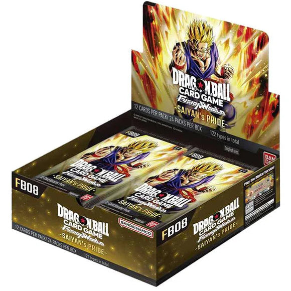 [Reserva] Booster Box FB08 | Saiyan's Pride | Fusion World | DRAGON BALL | Inglés