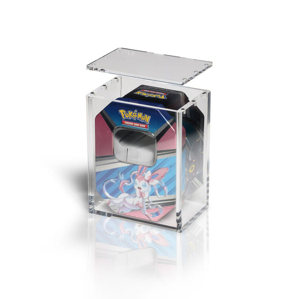 Caja Acrílica de Imán para Tin Case Estándar EU Pokémon Abierta | The Acrylic Box