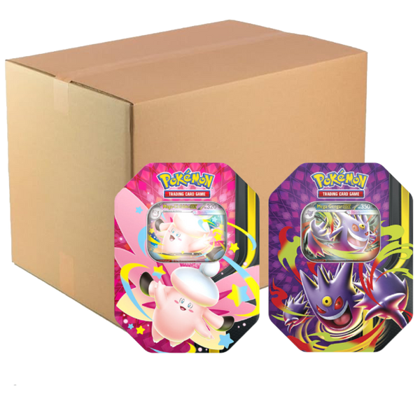 Case Mega Clefable y Mega Gengar 2026 Tin | 4 Sobres | POKÉMON | Español