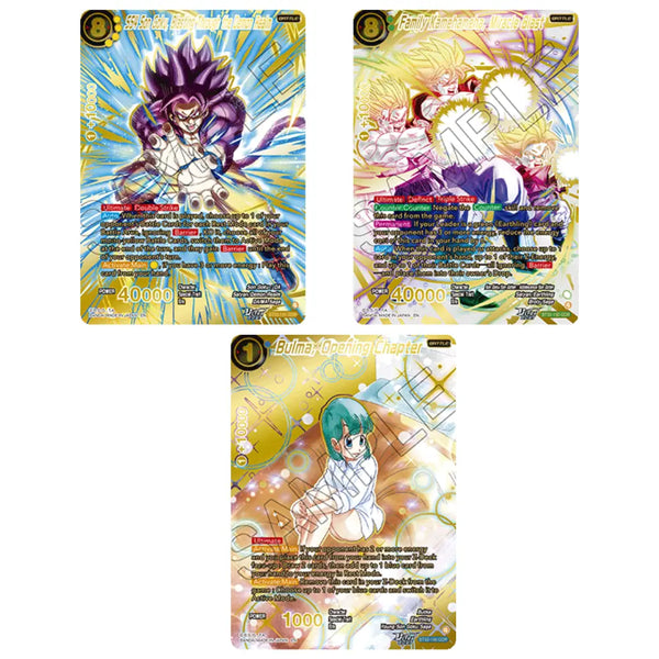 Chase Cards B30 | Zenkai Three Glorious Fighters | Dragon Ball | Inglés