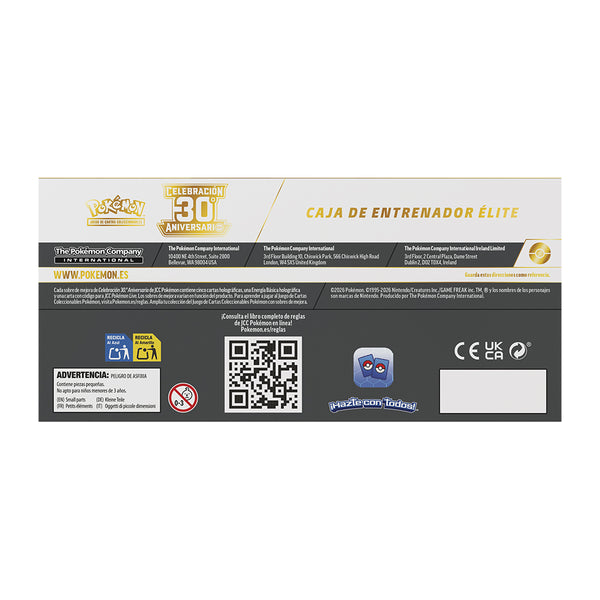 ETB 30 Aniversario Pokemon Abajo | Elite Trainer Box | POKÉMON | Español