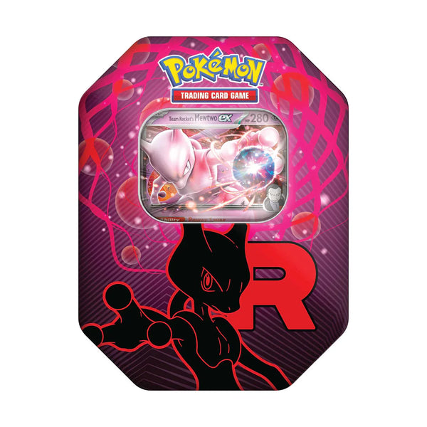 Team Rocket Tins Mewtwo EX | 4 Sobres | POKÉMON | Español