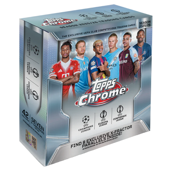 Topps Chrome UEFA Club Competitions 2025-26 - Mega Box