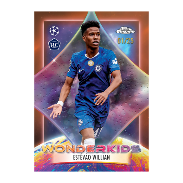 Topps Estevao Chrome UEFA Club Competitions 2025-26 - Mega Box