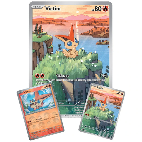 Victini promo Illustration Collection Fulgor Negro y Llama Blanca | POKÉMON | Español